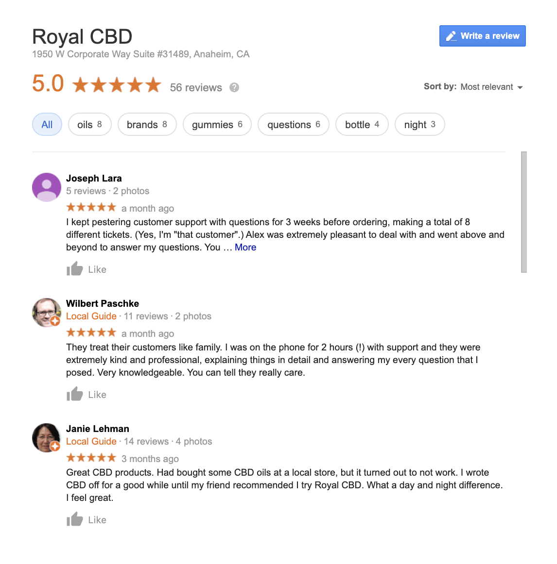 royal reviews